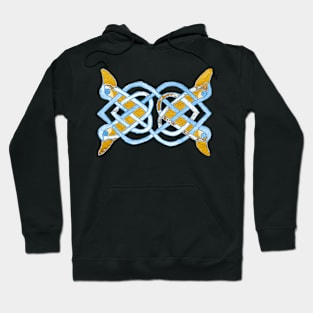 Celtic yellow duck tracery Hoodie